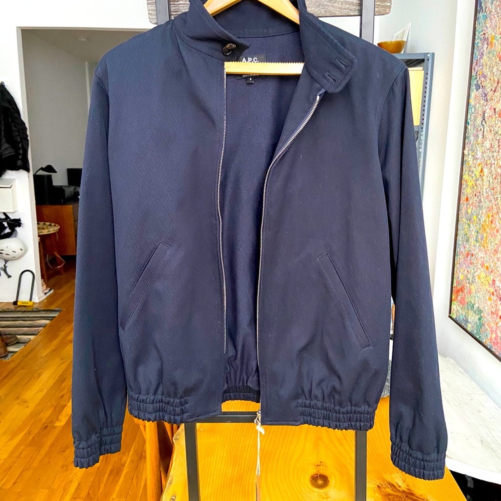 Gorgeous APC blouson jacket w/band collar